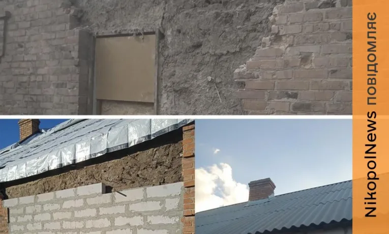 У Нікополі тривають відновлювальні роботи через ворожі обстріли