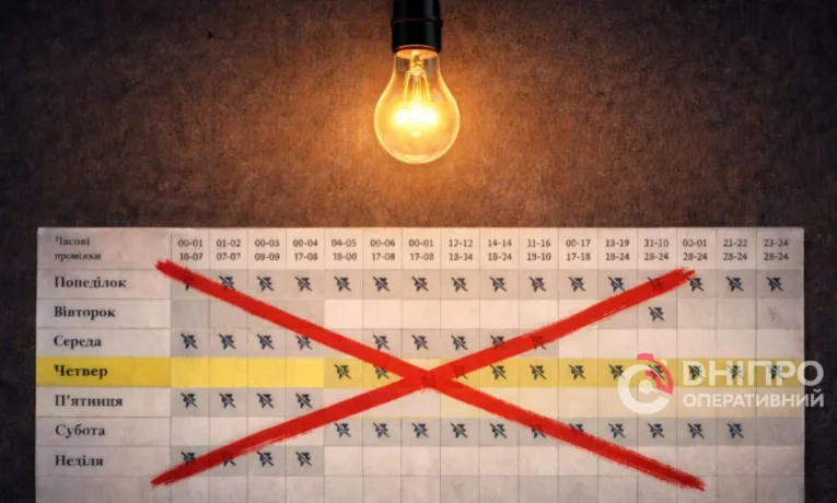 Відключення світла в Дніпрі: чи діятимуть графіки в неділю
