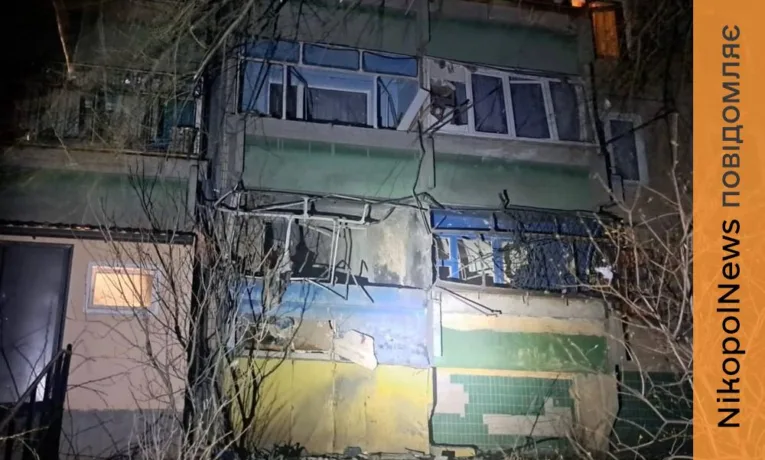 У Нікополі пошкоджені авто та будинки, на Синельниківщині є поранений