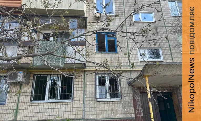 Гуманітарна місія «Проліска» допомогла жителям Нікополя ліквідувати наслідки нічного обстрілу