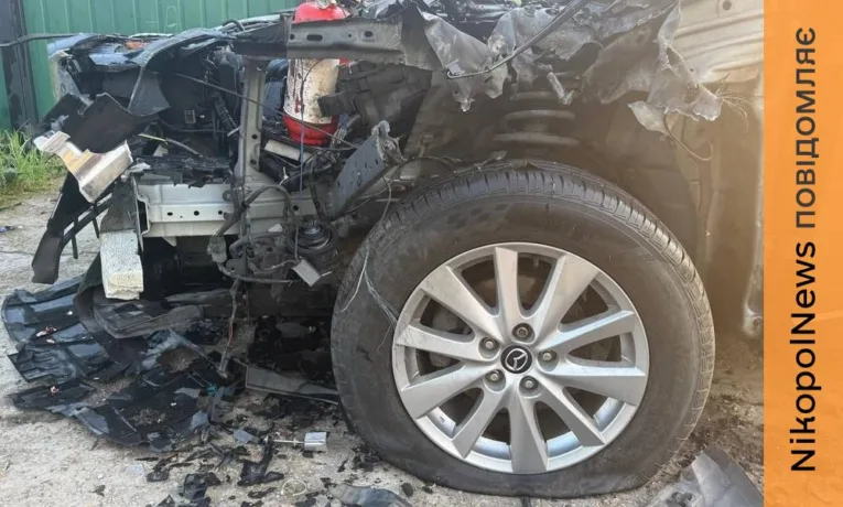 FPV-дрон у Марганці атакував авто редакторки «Акценту»