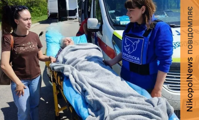 Евакуація лежачої жінки з Нікополя: історія Людмили