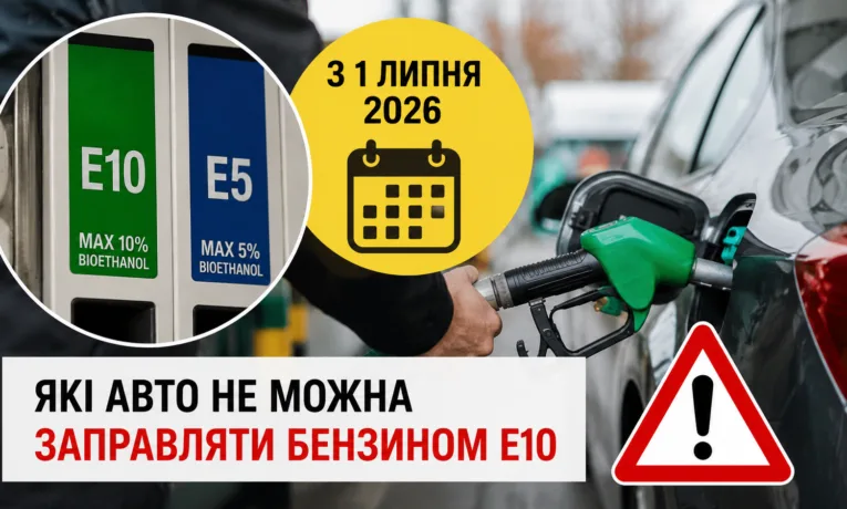 Українські водії попереджені про ризики бензину Е10