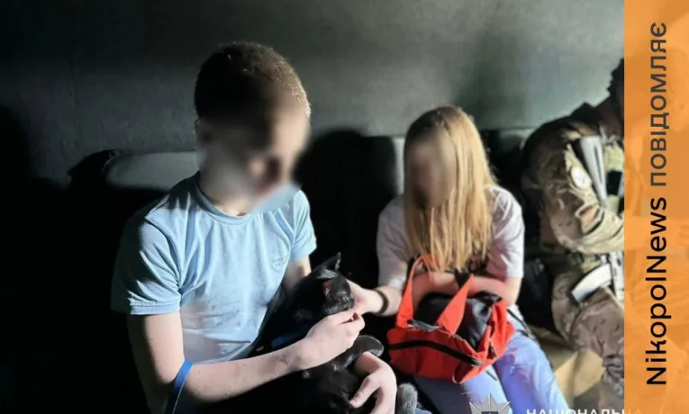 Евакуація дітей та кота з Нікополя до Полтавської області