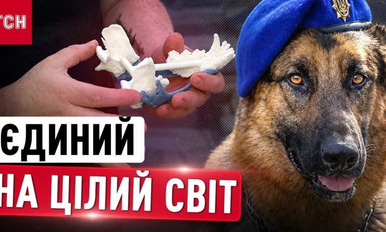 У Дніпрі врятували пса-нацгвардійця з титановою щелепою