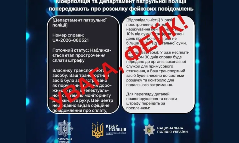 Фейкові штрафи за порушення ПДР: водіїв Дніпра попередили про нову схему шахраїв