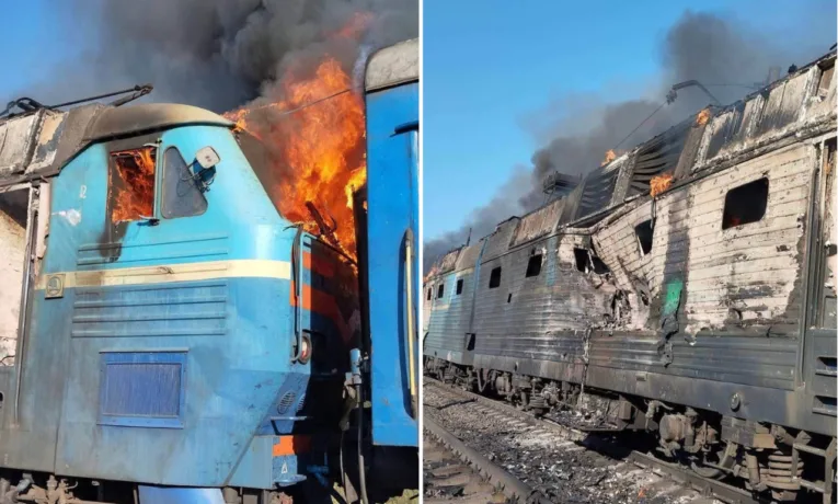На Запоріжжі ворожий дрон атакував пасажирський поїзд