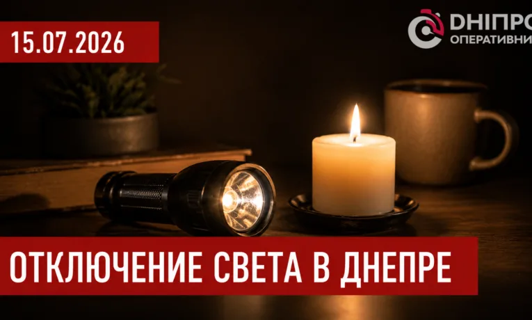 Відключення світла у Дніпрі 15 липня: адреси та деталі