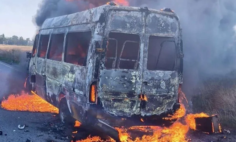 На Нікопольщині ворожий дрон знищив рейсовий автобус