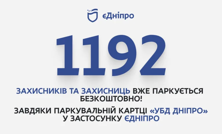 Паркувальна картка для захисників Дніпра: понад тисяча оформили онлайн