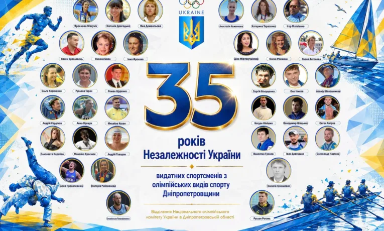 ТОП-35 видатних спортсменів Дніпропетровщини