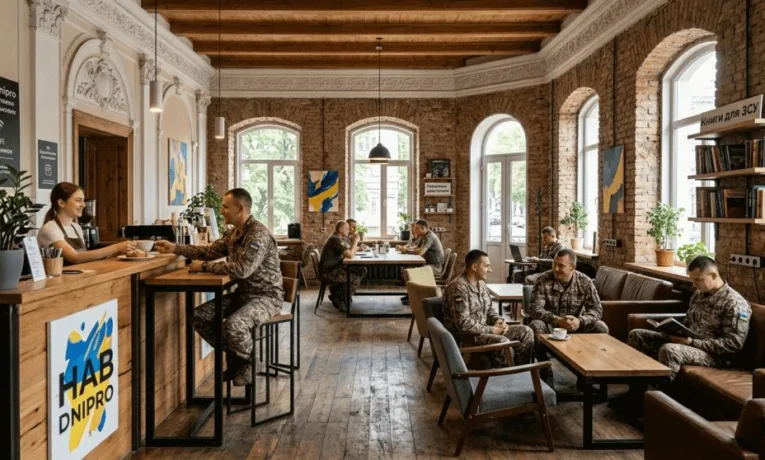 У Дніпрі історичну залу перетворять на кафе для військових