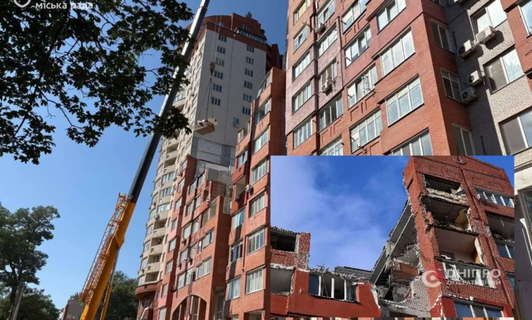 Відбудова будинку на Виконкомівській у Дніпрі