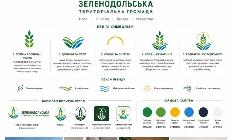Зеленодольська громада обирає офіційний логотип