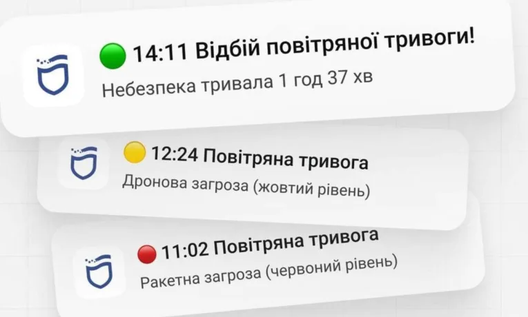 Оновлення «єДніпро»: нові сповіщення про тривогу