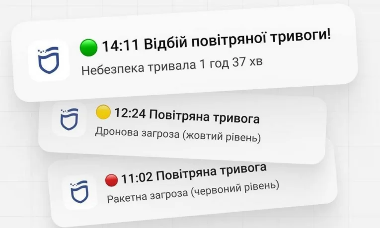 Оновлення єДніпро: нові сповіщення про тривоги