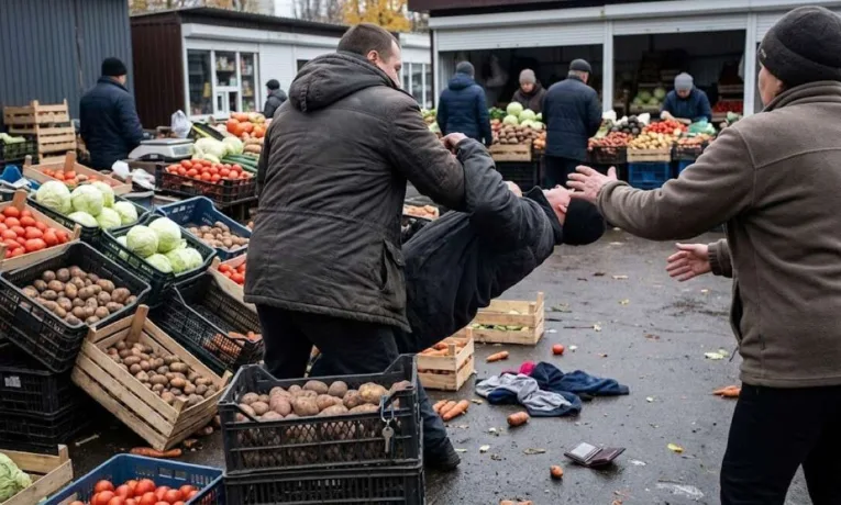 У Кривому Розі продавець овочів побив конкурентів на ринку